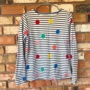 Boden Long Sleeve Top with colorful circles